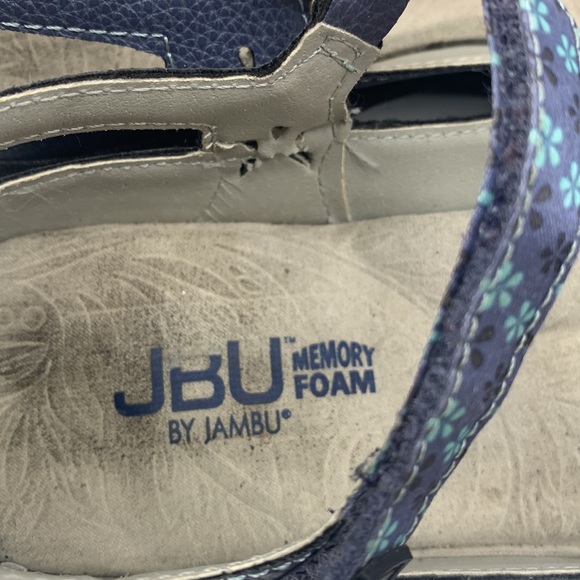JBU by Jambu Wildflowers Blue Memory Foam Footbed sandals size 7.5 MCS3992A - Picture 4 of 7